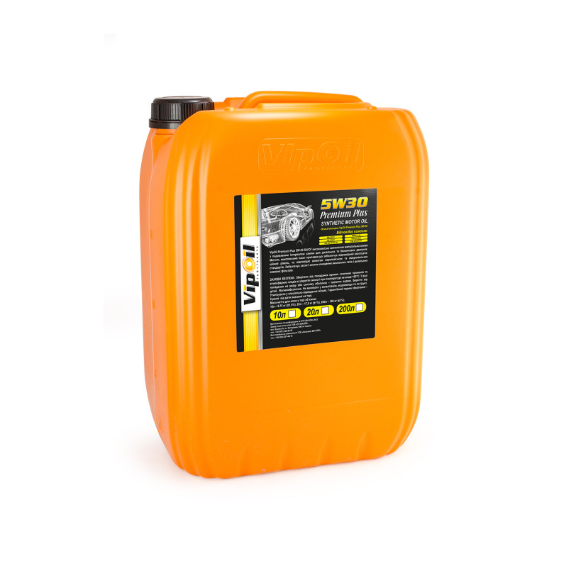 Олива моторна VipOil PREMIUM PLUS 5W-30 API SN/CF, 20л